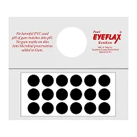 Pearl Eyeflax Kumkum Bindi Black Round Box with 15 Flaps BR 3 (Black)-thumb1