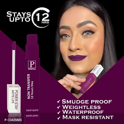 Long Lasting Waterproof Matte Lipstick- Pack Of  3-thumb3