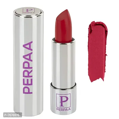 Perpaa Push Button Matte Me Waterproof Lipstick - Long Lasting (Upto 5 Hrs Stay) (3.5 GM) (Matte Red)-thumb0