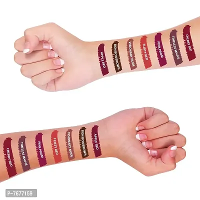 PERPAA&#174; Power Stay Liquid Matte Lipstick - Waterproof (Upto12 Hrs Stay) (Bon Bon Brown)-thumb5