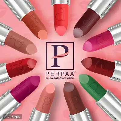 PERPAA&#174; Push, Pop & Play Matte Lipstick, Long Lasting, Moisturizing Lip Color Enrich with Vitamin E - Non-Drying, Creamy Matte Bullet Lipstick (Magenta Matte)-thumb2