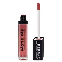 Perpaa One Stroke Matte Liquid Lipstick (5 ml) (Rich Plum) (Peach Nude)-thumb2