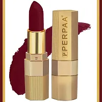 PERPAA&#174; Xpression Weightless Matte Waterproof Lipstick Enriched with Vitamin E One Stroke Application -Combo of 2 (5-8 Hrs Stay) (Bold Maroon ,Matte Rust Brown)-thumb1