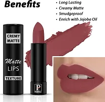 Long Lasting Waterproof Cremy Matte Finish Lipstick- Pack Of  2-thumb1