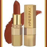 PERPAA&#174; Xpression Weightless Matte Waterproof Lipstick Enriched with Vitamin E One Stroke Application- Combo of 2 (5-8 Hrs Stay) (Matte Rust Brown ,Matte Magenta)-thumb1