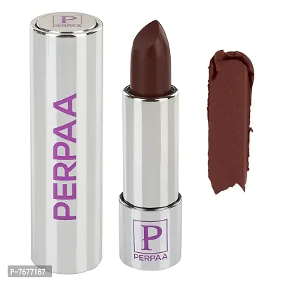 Perpaa Push Button Matte Me Waterproof Lipstick - Long Lasting (Upto 5 Hrs Stay) (3.5 GM) (Matte Brown)