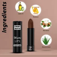 PERPAA Creamy Matte Lipstick Long Lasting One Swipe Application  Waterproof  Smudge proof 3.5gm-thumb1