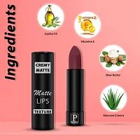 PERPAA Creamy Matte Lipstick Long Lasting One Swipe Application  Waterproof  Smudge proof 3.5gm-thumb1