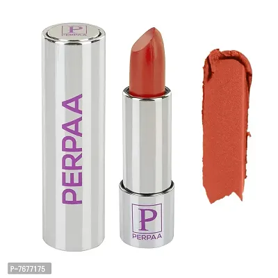 Perpaa Push Button Matte Me Waterproof Lipstick - Long Lasting (Upto 5 Hrs Stay) (3.5 GM) (Matte Orange)