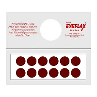 Pearl Eyeflax Kumkum Bindi dark marron Round Box with 15 Flaps (Size 2 Diameter 12mm) (Dark marron)-thumb1