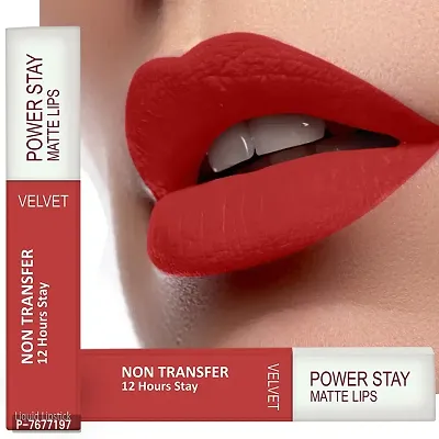 PERPAA&#174; Power Stay Liquid Matte Lipstick Flirty Red Pack 2 - Long Lasting, Waterproof, Highly Pigmented (Upto12 Hrs Stay)-thumb0