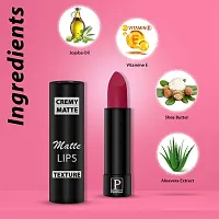 PERPAA Creamy Matte Lipstick Long Lasting One Swipe Application  Waterproof  Smudge proof 3.5gm-thumb1