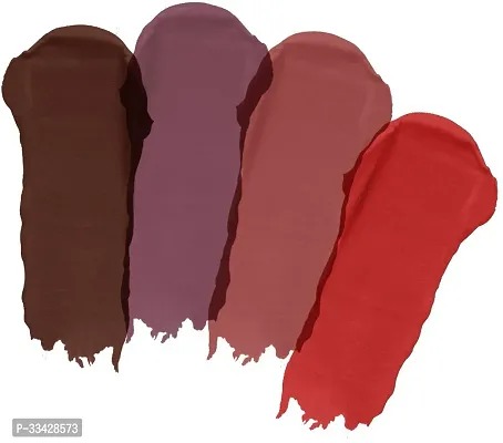 Long Lasting Waterproof Power Stay Liquid Matte Lipstick- Pack Of  4-thumb2