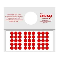Pearl Eyeflax Kumkum Bindi Red Round Box with 15 Flaps BR 4 (Red)-thumb1