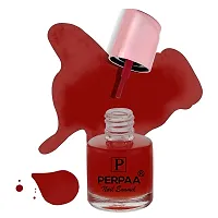 PERPAA#174; Long Lasting Waterproof Matte Liquid Lipstick  Nail Polish Combo of Same Shades (Matte Red , Deep Red)-thumb2