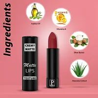 PERPAA Creamy Matte Lipstick Long Lasting One Swipe Application  Waterproof  Smudge proof 3.5gm-thumb1