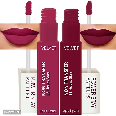 Long Lasting Waterproof Power Stay Liquid Matte Lipstick- Pack Of  2-thumb0