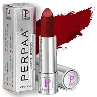 PERPAA&#174; Push, Pop & Play Matte Lipstick, Long Lasting, Moisturizing Lip Color Enrich with Vitamin E - Non-Drying, Creamy Matte Bullet Lipstick (Pack of 2, Peach Nude ,Maroon)-thumb2