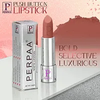 PERPAA&#174; Push, Pop & Play Matte Lipstick, Long Lasting, Moisturizing Lip Color Enrich with Vitamin E - Non-Drying, Creamy Matte Bullet Lipstick (Innocent Nude)-thumb1