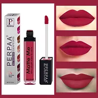 Perpaa One Stroke Matte Liquid Lipstick (5 ml) (Reddish Pink)-thumb3