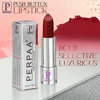 PERPAA&#174; Push, Pop & Play Matte Lipstick, Long Lasting, Moisturizing Lip Color Enrich with Vitamin E - Non-Drying, Creamy Matte Bullet Lipstick (Bridal Maroon)-thumb2