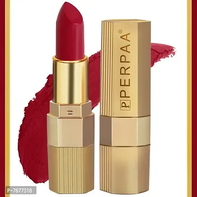 PERPAA#174; Xpression Weightless Matte Waterproof Lipstick Enriched with Vitamin E One Stroke Application - Como of 2 (5-8 Hrs Stay) (Matte Apple Red ,Natural Pink)-thumb3