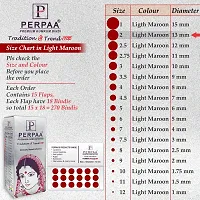 Light Maroon Velvet Kumkum Bindi Box with 15 Flaps - Size 02, Dia-13mm-thumb4