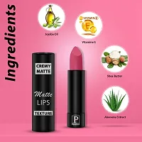 PERPAA Creamy Matte Lipstick Long Lasting One Swipe Application  Waterproof  Smudge proof 3.5gm-thumb1