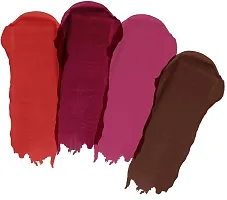 Long Lasting Waterproof Power Stay Liquid Matte Lipstick- Pack Of  4-thumb1