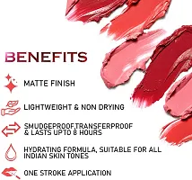 Long Lasting Waterproof Power Stay Liquid Matte Lipstick- Pack Of  2-thumb4