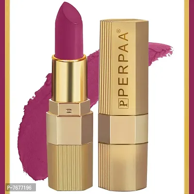 PERPAA&#174; Xpression Weightless Matte Waterproof Lipstick Enriched with Vitamin E One Stroke Application -Combo of 2 (5-8 Hrs Stay) (Innocent Nude, Matte Magenta)-thumb3