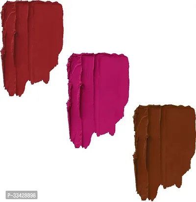 Long Lasting Waterproof One Stroke Matte Me Liquid Lipstick- Pack Of  3-thumb2