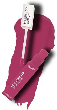 Long Lasting Waterproof Power Stay Liquid Matte Lipstick- Pack Of  2-thumb2