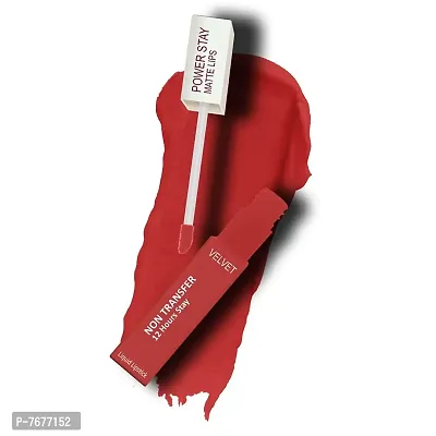 PERPAA#174; Power Stay Liquid Matte Lipstick - Waterproof (Upto12 Hrs Stay) (Flirty Red)