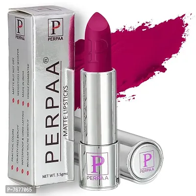 PERPAA&#174; Push, Pop & Play Matte Lipstick, Long Lasting, Moisturizing Lip Color Enrich with Vitamin E - Non-Drying, Creamy Matte Bullet Lipstick (Magenta Matte)-thumb0