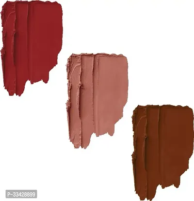 Long Lasting Waterproof One Stroke Matte Me Liquid Lipstick- Pack Of  3-thumb2