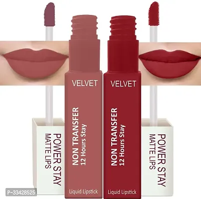 Long Lasting Waterproof Power Stay Liquid Matte Lipstick- Pack Of  4-thumb4