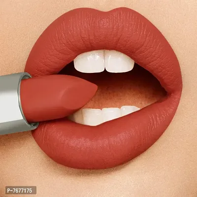 Perpaa Push Button Matte Me Waterproof Lipstick - Long Lasting (Upto 5 Hrs Stay) (3.5 GM) (Matte Orange)-thumb3