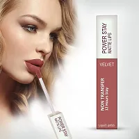 Long Lasting Waterproof Power Stay Liquid Matte Lipstick- Pack Of  3-thumb3