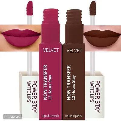 Long Lasting Waterproof Power Stay Liquid Matte Lipstick- Pack Of  4-thumb4