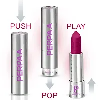 PERPAA&#174; Push, Pop & Play Matte Lipstick, Long Lasting, Moisturizing Lip Color Enrich with Vitamin E - Non-Drying, Creamy Matte Bullet Lipstick (Pack of 2, Magenta ,Bridal Maroon)-thumb3