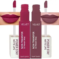 Long Lasting Waterproof Power Stay Liquid Matte Lipstick- Pack Of  4-thumb2