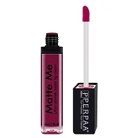 Perpaa One Stroke Matte Liquid Lipstick (5 ml) (Rich Plum) (Maroon Berry)-thumb2
