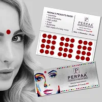 Light Maroon Velvet Kumkum Bindi Box with 15 Flaps - Size 03, Dia-10mm-thumb1