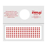 Pearl Eyeflax Kumkum Bindi Red Round Box with 15 Flaps RR 7.5 (Red)-thumb1