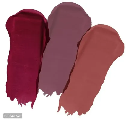 Long Lasting Waterproof Power Stay Liquid Matte Lipstick- Pack Of  3-thumb2