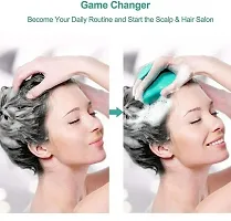 Hair Scalp Manual Massager Shampoo Brush for Hair Massager, Green-thumb2