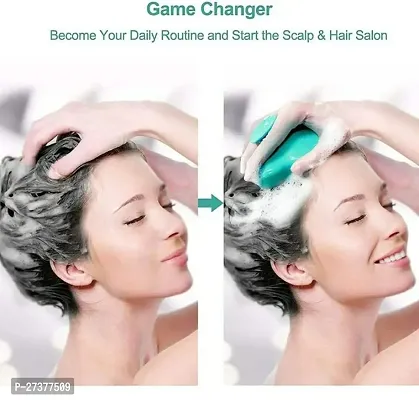 Hair Scalp Manual Massager Shampoo Brush for Hair Massager, Green-thumb3
