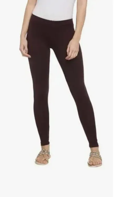 Stylish Cotton Solid Leggings For Women