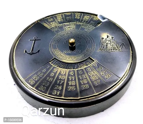 Antique style Brass Calendar 100 Yrs Paper Weight Gift